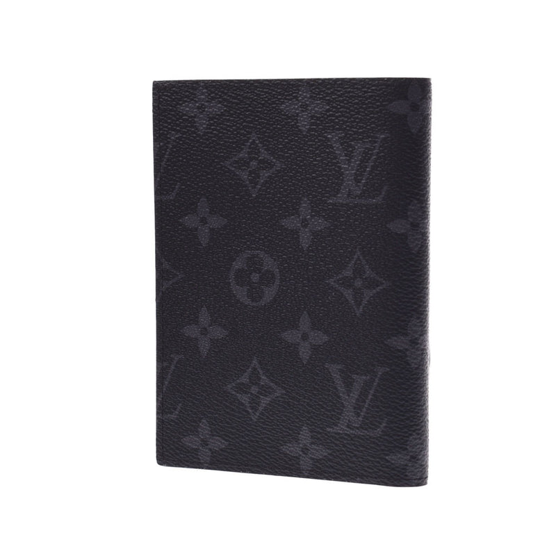 Louis Vuitton Passport Cover Case Monogram Eclipse M64501 Black