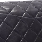 Chanel mattress chain shoulder bag double flap black gold hardware ladies lambskin shoulder bag