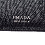 PRADA Prada Black 1ML023 Ladies Saffiano Bi-fold Wallet Shindo Used Ginzo