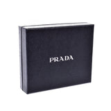 PRADA Prada Black 1ML023 Ladies Saffiano Bi-fold Wallet Shindo Used Ginzo