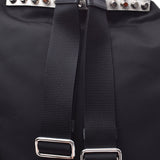 PRADA プラダ バックパック スタッズ 黒/赤 ユニセックス ナイロン リュック・デイパック Aランク 中古 銀蔵