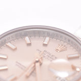 ROLEX 劳力士日期只是 179161 女士 SS/PG 手表自动绕组粉红色表盘 A 级二手银藏