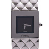 CHANEL Chanel matelasse H0009 Lady's SS watch quartz lindera board A rank used silver storehouse