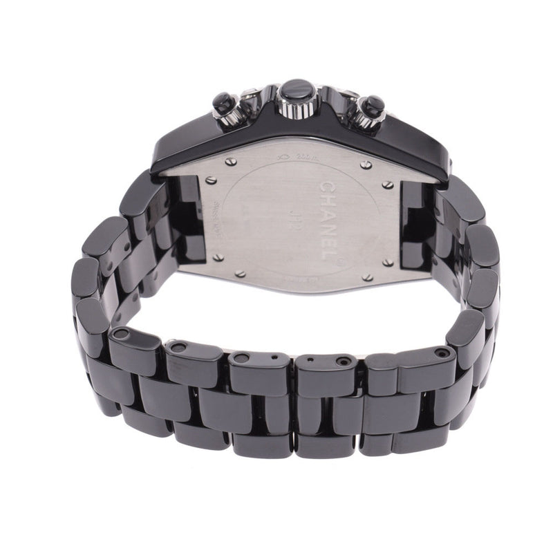 CHANEL Chanel J12 41mm 9P diamond H2419 mens black ceramic watch, automatic black ceramic watch, black, A-rank, used, used silver,