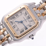 CARTIER Cartier Cartier pantele2low ladies YG/SS watch Quartz ivory dial AB rank second-hand silver collection