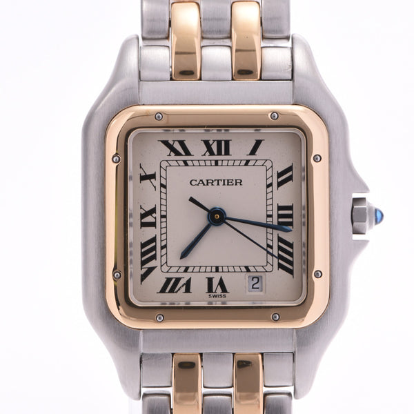 CARTIER Cartier Cartier pantele2low ladies YG/SS watch Quartz ivory dial AB rank second-hand silver collection