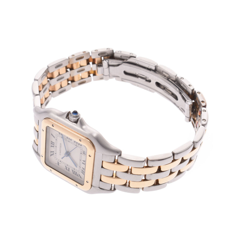 CARTIER Cartier Cartier pantele2low ladies YG/SS watch Quartz ivory dial AB rank second-hand silver collection