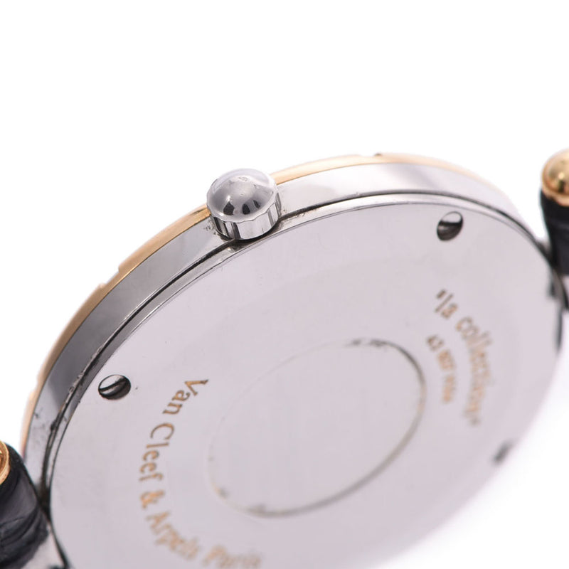 Van Cleef & Arpels Van Cleef & Arpels La Collection Women's SS/YG/Leather Watch Quartz White Dial AB Rank Used Ginzo