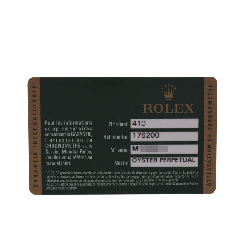 ROLEX ロレックス パーペチュアル ルーレット刻印 176200 レディース SS 腕時計 自動巻き 369/シルバー文字盤 Aランク 中古 銀蔵