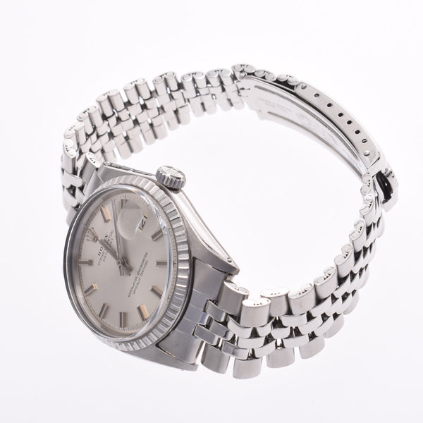 ROLEX ロレックス デイトジャスト ワイドボーイ 1603 ボーイズ SS 腕時計 自動巻き シルバー文字盤 ABランク 中古 銀蔵