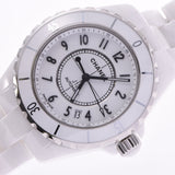 CHANEL CHANEL J12 38mm H0970 Men's White Ceramic /SS Watch Automatic Winding White Dial A Rank Used Ginzo