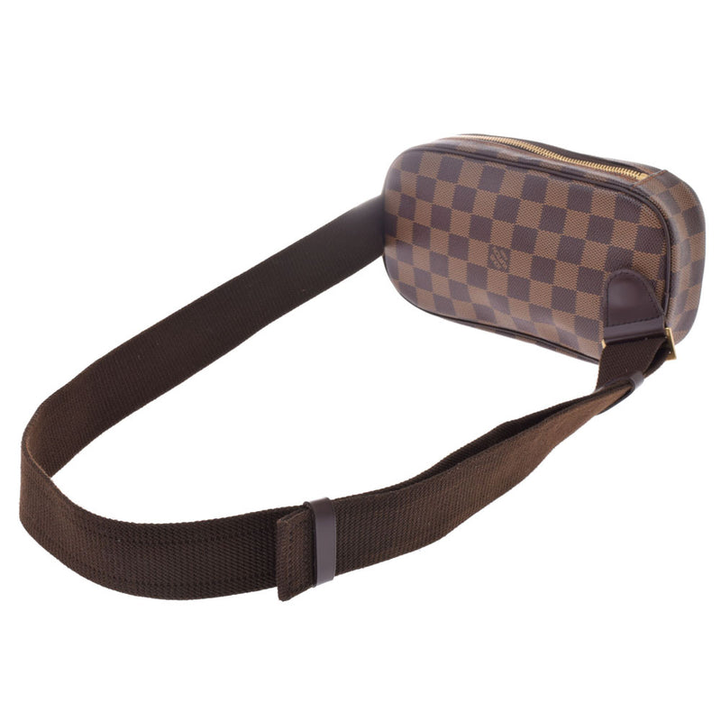 LOUIS VUITTON ルイヴィトンダミエポシェットガンジュ SP order brown N48048 unisex body bag A rank used silver storehouse