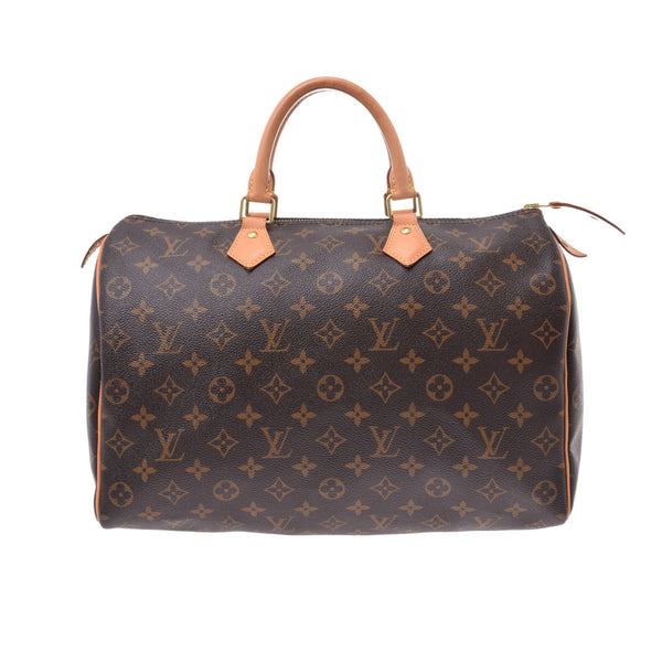 LOUIS VUITTON路易威登Monogram Speedy 35 M41107女士Monogram帆布手提袋AB等级二手Ginzo