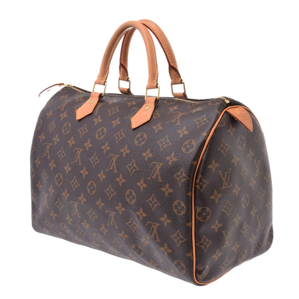 LOUIS VUITTON路易威登Monogram Speedy 35 M41107女士Monogram帆布手提袋AB等级二手Ginzo