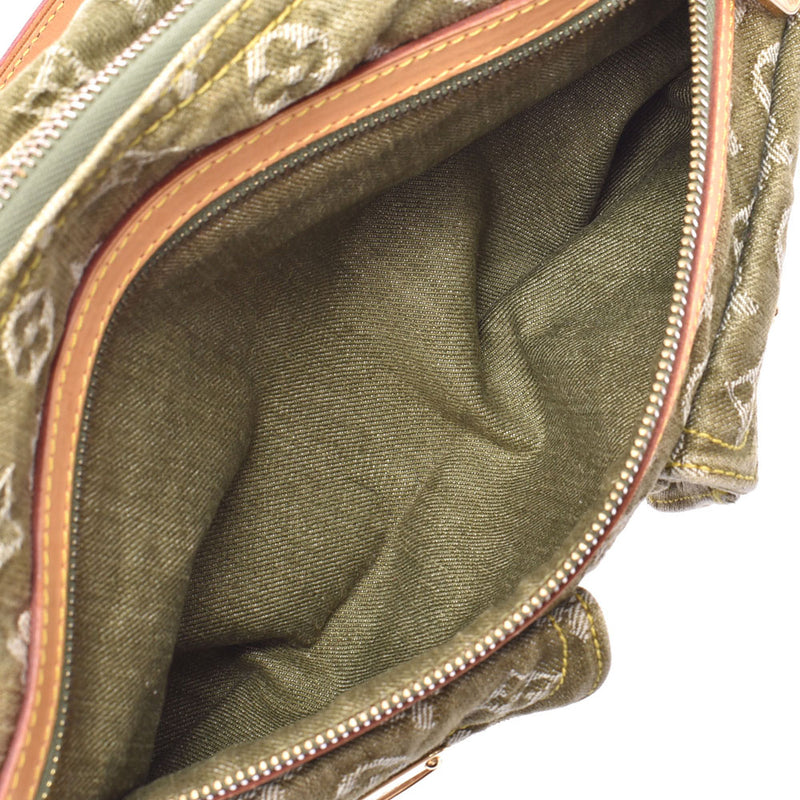 Louis-Vuitton-Monogram-Denim-Baggy-PM-Shoulder-Bag-Green-M95213