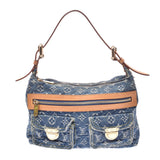 LOUIS VUITTON Louis Vuitton Monogram Denim Buggy PM Blue M95049 Ladies Denim Shoulder Bag B Rank Used Ginzo