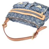 LOUIS VUITTON Louis Vuitton Monogram Denim Buggy PM Blue M95049 Ladies Denim Shoulder Bag B Rank Used Ginzo