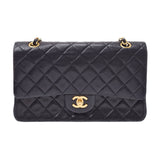 CHANEL シャネル マトラッセ チェーンショルダーバッグ 黒 ゴールド金具 レディース ラムスキン ショルダーバッグ ABランク 中古 銀蔵