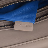 CELINE行李微购物者灰色/蓝色妇女的围巾手袋AB排名第二只手银