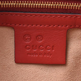 GUCCI Gucci mini-Boston bag GG bloom beige / red 546314 Lady's PVC 2WAY bag A rank used silver storehouse