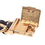 CHANEL シャネルプルミエールサイズ M Lady's GP/ leather watch quartz lindera board AB rank used silver storehouse