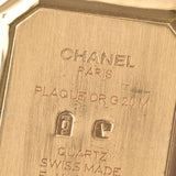 CHANEL シャネルプルミエールサイズ M Lady's GP/ leather watch quartz lindera board AB rank used silver storehouse