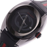 GUCCI Gucci YA137107 Boys SS/ rubber watch quartz lindera board A rank used silver storehouse