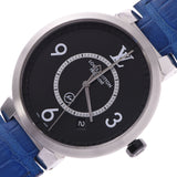 LOUIS VUITTON 路易威登坦布尔苗条片段设计 Q1DM1 男士 SS/皮革手表石英黑色表盘 AB 排名二手银藏