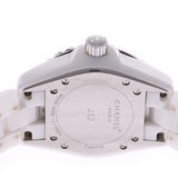 CHANEL シャネル J12 33mm 12Pダイヤ H1628 ボーイズ 白セラミック/ダイヤ 腕時計 クオーツ 白文字盤 ABランク 中古 銀蔵