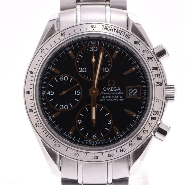 OMEGA Omega Speedmaster Date 3211.50 Unisex SS watch automatic winding black dial A rank used Ginzo