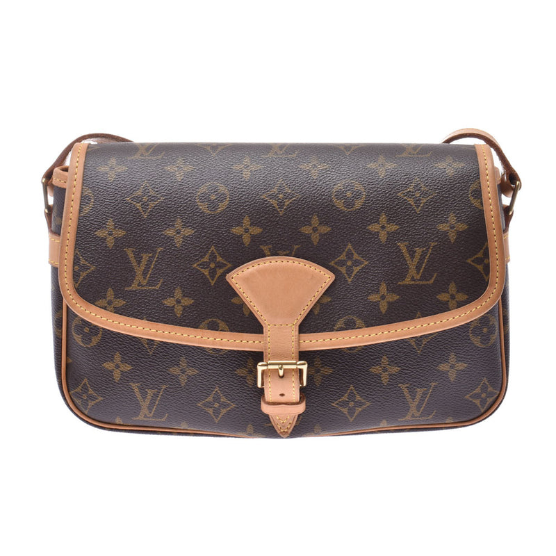 LOUIS VUITTON Louis Vuitton Monogram Sologne Brown M42250 Unisex Monogram Canvas Shoulder Bag AB Rank Used Ginzo