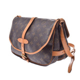 LOUIS VUITTON ルイヴィトン モノグラム ソミュール30 ブラウン M42256 ユニセックス モノグラムキャンバス ショルダーバッグ Bランク 中古 銀蔵