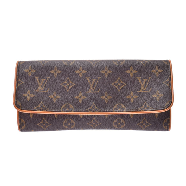 ルイヴィトンポシェットツインGM 14145 ブラウン レディース モノグラムキャンバス ショルダーバッグ M51852 LOUIS VUITTON  中古 – 銀蔵オンライン