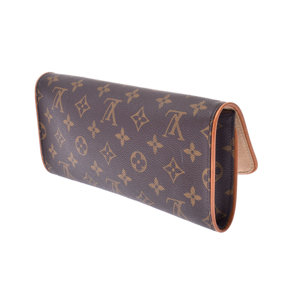 ルイヴィトンポシェットツインGM 14145 ブラウン レディース モノグラムキャンバス ショルダーバッグ M51852 LOUIS VUITTON  中古 – 銀蔵オンライン