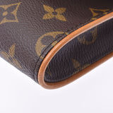 LOUIS VUITTON ルイヴィトン モノグラム ポシェットツインGM ブラウン M51852 レディース モノグラムキャンバス ショルダーバッグ Bランク 中古 銀蔵