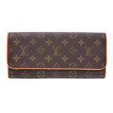 LOUIS VUITTON路易威登Monogram Pochette Twin GM棕色M51852女士Monogram帆布单肩包B等级二手Ginzo