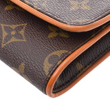 LOUIS VUITTON ルイヴィトン モノグラム ポシェットツインGM ブラウン M51852 レディース モノグラムキャンバス ショルダーバッグ Bランク 中古 銀蔵