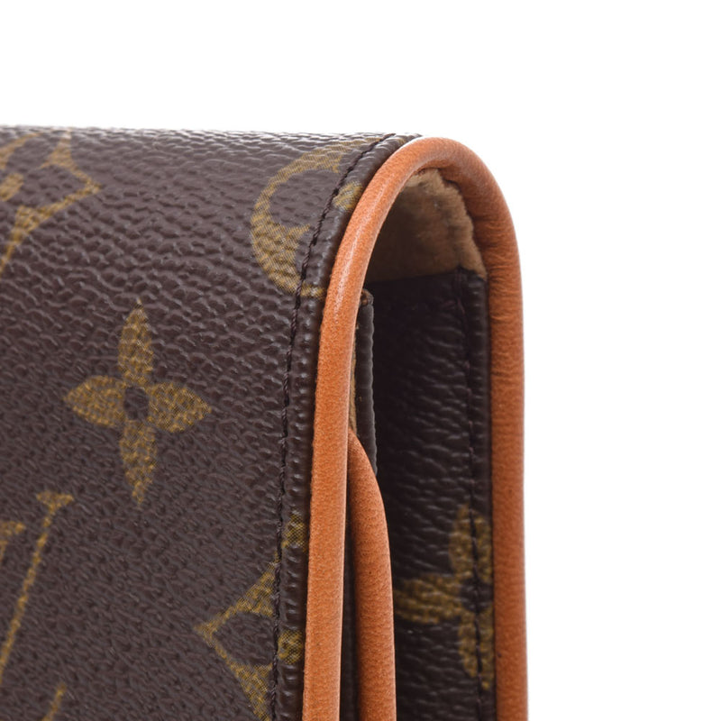 LOUIS VUITTON路易威登Monogram Pochette Twin GM棕色M51852女士Monogram帆布单肩包B等级二手Ginzo