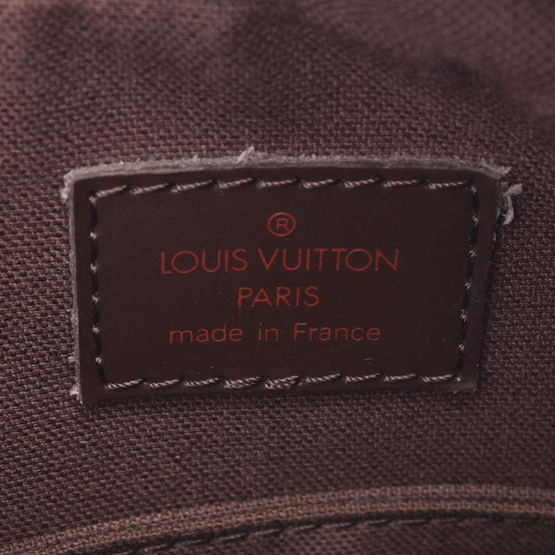 LOUIS VUITTON路易威登Damier Olaf PM棕色N41442中性Damier帆布肩背包AB等级二手Ginzo