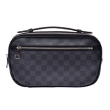 LOUIS VUITTON Louis Vuitton Damier Grafitt Ambrail 3WAY Body Bag Black/Grey N41289 Men's Damier Grafite Canvas A Rank Used Ginzo