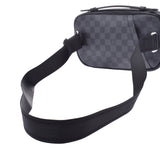 LOUIS VUITTON Louis Vuitton Damier Grafitt Ambrail 3WAY Body Bag Black/Grey N41289 Men's Damier Grafite Canvas A Rank Used Ginzo