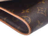 LOUIS VUITTON路易威登Monogram Pochette Twin GM棕色M51852女士Monogram帆布单肩包B等级二手Ginzo