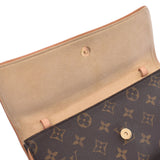 LOUIS VUITTON路易威登Monogram Pochette Twin GM棕色M51852女士Monogram帆布单肩包B等级二手Ginzo