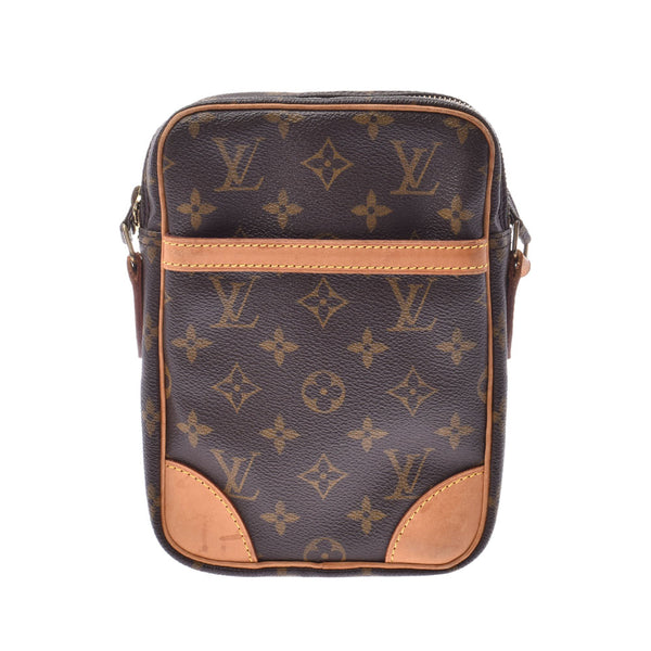 LOUIS VUITTON ルイヴィトン モノグラム ダヌーブ ブラウン M45266 ユニセックス モノグラムキャンバス ショルダーバッグ Bランク 中古 銀蔵