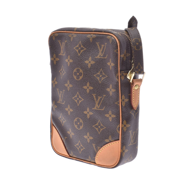 LOUIS VUITTON ルイヴィトン モノグラム ダヌーブ ブラウン M45266 ユニセックス モノグラムキャンバス ショルダーバッグ Bランク 中古 銀蔵