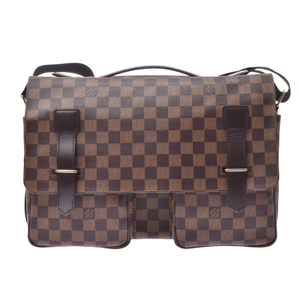 LOUIS VUITTON Louviton, Broadway, Broadway, Broadway, brown, brown, brown, brown, brown, brown, blood, blood, shoulder, shoulder, AB, AB, AB, rank used, silver.