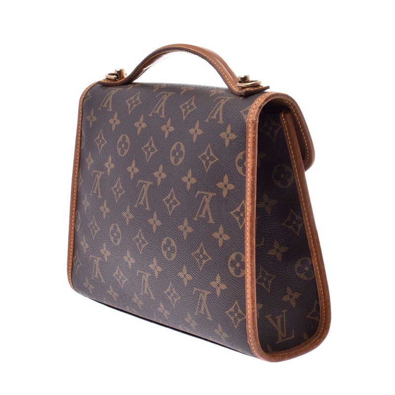 LOUIS VUITTON◇ドーヴィル_モノグラムキャンバス/PVC/BRW/モノグラム