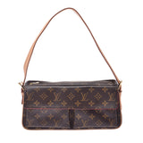 LOUIS VUITTON ルイヴィトン モノグラム ヴィバシテMM ブラウン M51164 レディース モノグラムキャンバス ショルダーバッグ Aランク 中古 銀蔵