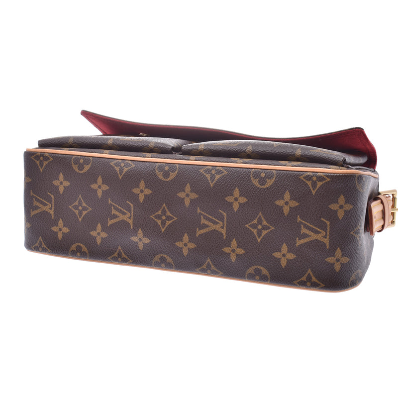 LOUIS VUITTON ルイヴィトン モノグラム ヴィバシテMM ブラウン M51164 レディース モノグラムキャンバス ショルダーバッグ Aランク 中古 銀蔵