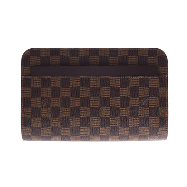 LOUIS VUITTON路易威登Damier Saint Louis Brown N51993男女皆宜的Damier帆布Second Bag A Rank Used Ginzo